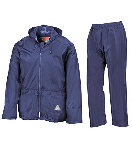 Result Herren Heavyweight Waterproof Jacket & Trouser Set Regenmantel, Blau-Blau (Königsblau), Large von Result