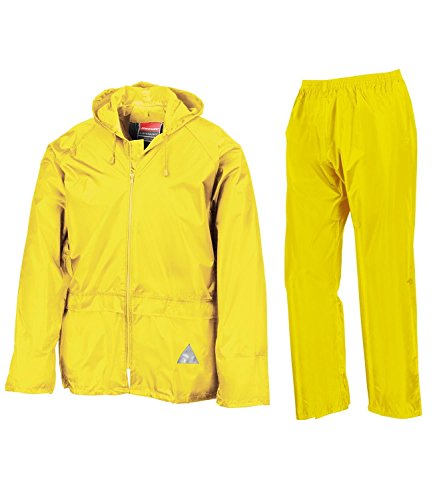 Result Herren Heavyweight Waterproof Jacket & Trouser Set Regenmantel, Grün-Green (Lime Green), XX-Large von Result
