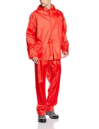 Result Herren Heavyweight Waterproof Jacket & Trouser Set Regenmantel, Rot-Rot, Large von Result