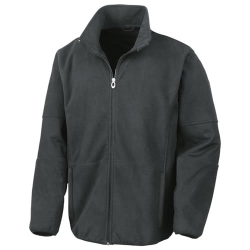 Result Herren R131M Osaka Softshell-Jacke mit gekämmtem Flor, Schwarz, M von Result