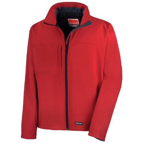 Result Herren Softshell-Jacke/Multifunktionsjacke, 3-lagig, wasserfest, atmungsaktiv (XL) (Rot) von Result