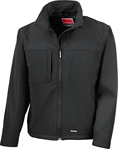 Result Herren Softshelljacke Classic Soft Shell Jacket R121M Black 3XL von Result