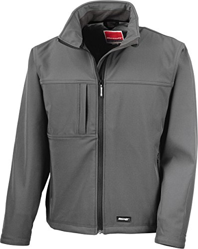 Result Herren Softshelljacke Classic Soft Shell Jacket R121M Grey M von Result