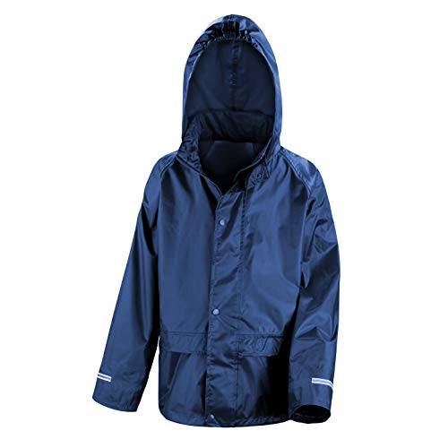 Result Kinder Regenjacke/Regenüberjacke (11-12 Jahre) (Marineblau) von Result