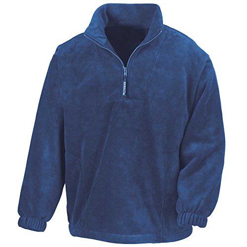 Result Active Fleece-Jacken mit kurzem Reißverschluss für Herren Gr. M, königsblau von Result