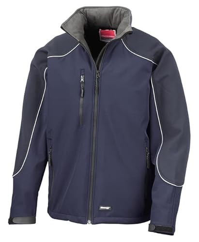 Result R118X Softshell Jacke mit Kapuze - Marine/Marine - L von Result