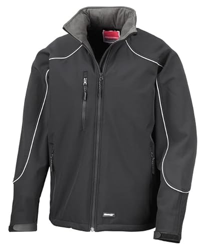 Result R118X Softshell Jacke mit Kapuze - Schwarz - L von Result