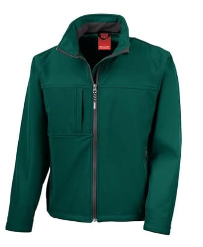 Result R121M Herren Klassische Softshell Jacke - Flaschengrün - L von Result