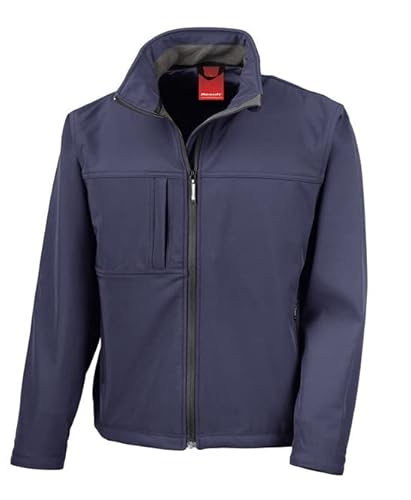 Result R121M Herren Klassische Softshell Jacke - Marine - L Result R121M Herren Klassische Softshell Jacke - Marine - L von Result