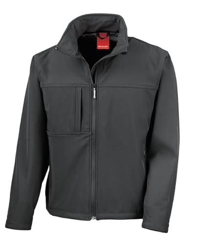 Result R121M Herren Klassische Softshell Jacke - Schwarz - 3XL von Result