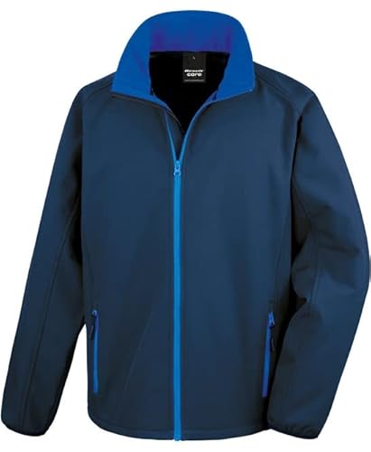 Result R231M Kern Druckbar Softshell Jacke - Marine/Königsblau - M von Result