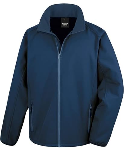 Result R231M Kern Druckbar Softshell Jacke - Marine/Marine - 2XL von Result