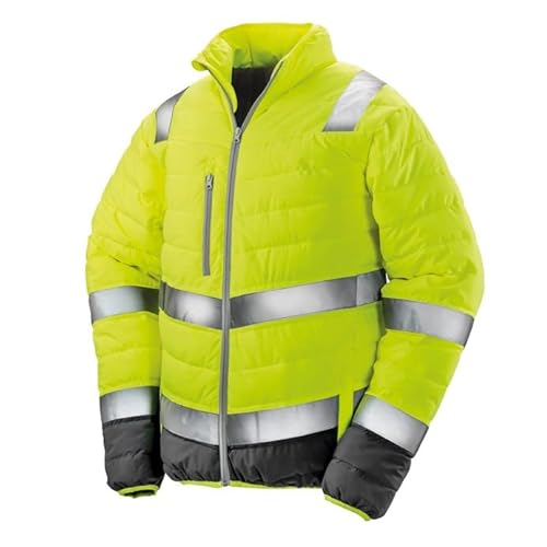 Result Safe-Guard R325M Herren Weich Gepolstert Sicherheitsjacke - Fluoreszierendes Gelb - 2XL von Result