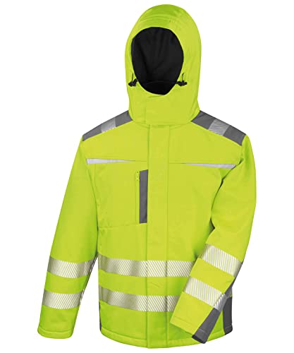 Result Safe-Guard R331X Herren Dynamisch Softshell Mantel - Fluoreszierendes Gelb - 2XL von Result