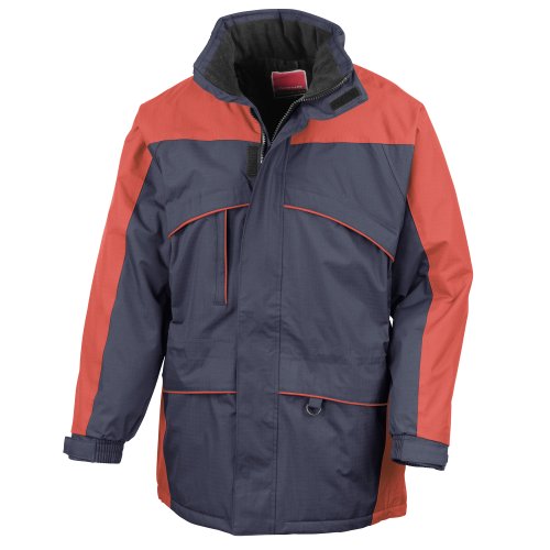 Result Seneca Herren StormDri Perfomance-Jacke, wasserabweisend, Winddicht (2XL) (Marineblau/Rot) von Result