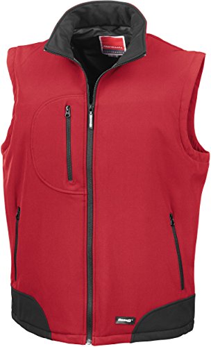 Result Softshell-Bodywarmer R123X,Farbe:Red/Black;Größe:XL von Result