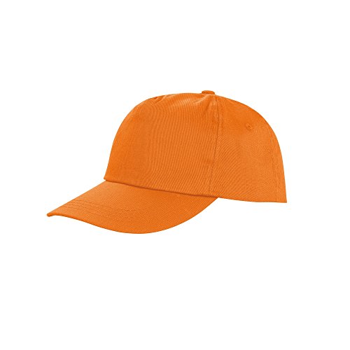 Result Unisex Baseball Kappe Core Houston 5 Panel Printers (2 Stück/Packung) (Einheitsgröße) (Orange) von Result