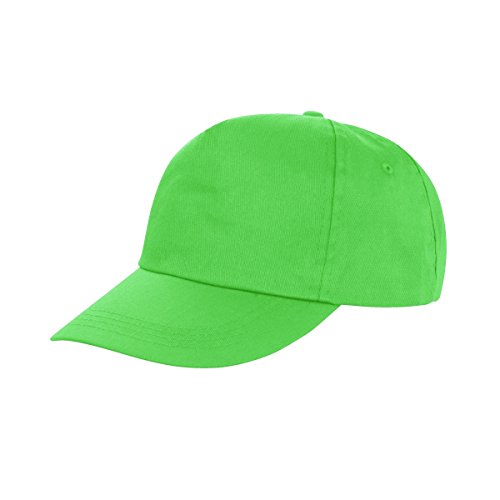 Result Unisex Baseball Kappe Core Houston 5 Panel Printers (One Size) (Limette) von Result