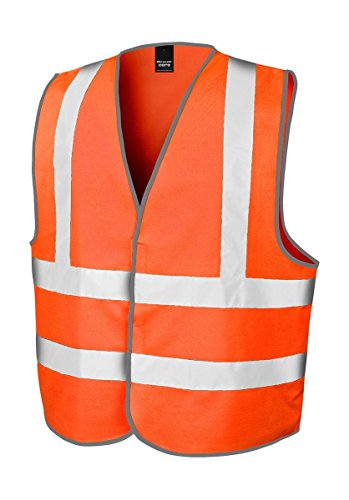 Result Unisex R201X Autobahnweste, FLU ORANGE, XXL-3XL von Result