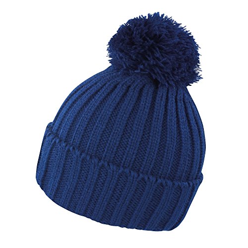 Result Unisex Winter Essentials Bommelmütze (Einheitsgröße) (Marineblau) von Result