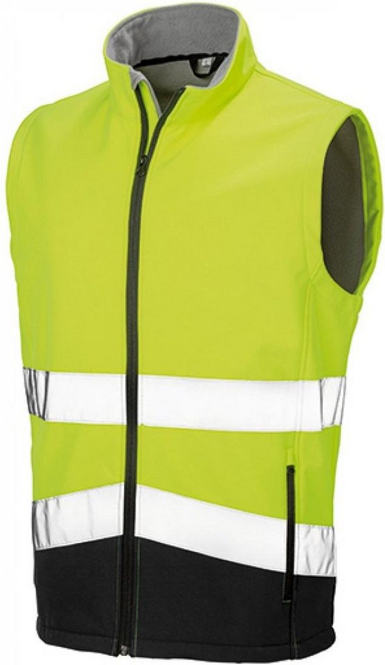 Result Warnweste Herren Printable Safety Softshell Gilet von Result