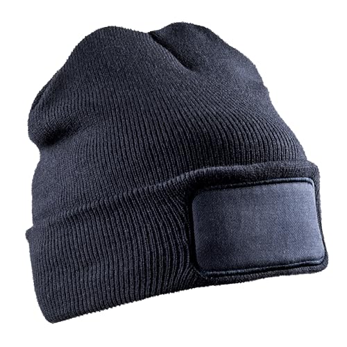 Result Winter Essentials Double Knit Printers Beanie One Size/Navy von Result