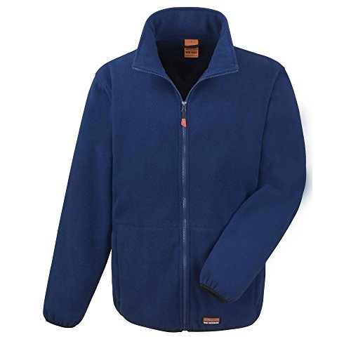 Result Work-Guard Herren Heavy Duty Mikro-Fleece Work Jacke (2XL) (Marineblau) von Result