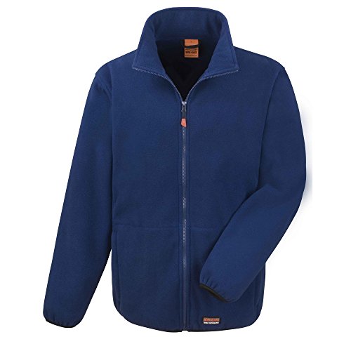 Result Work-Guard Herren Heavy Duty Mikro-Fleece Work Jacke (5XL) (Marineblau) von Result