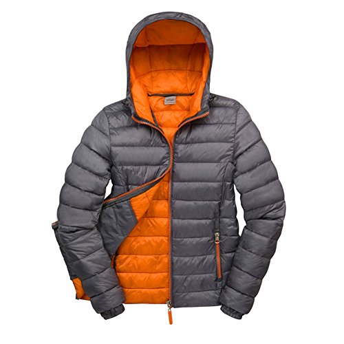 Snow Bird Hooded Jacket - Farbe: Grey/Orange - Größe: S (10) von Result