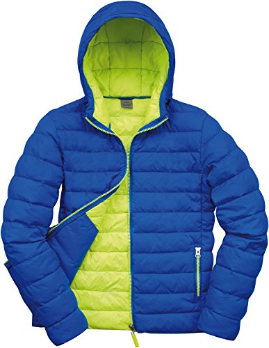 Snow Bird Hooded Jacket - Farbe: Ocean Blue/Lime - Größe: M von Result