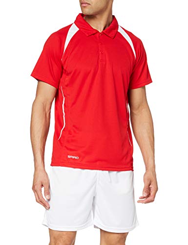 Spiro Team Spirit Polo Herren Poloshirt , Rot (Red/White 450) , Large von Result