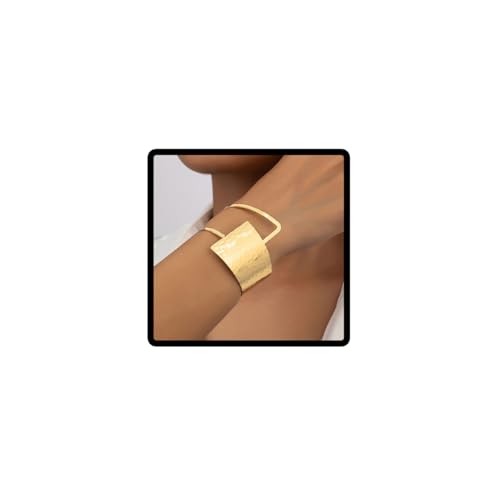 Resweky Chunky Cuff Bracelet Statement Open Bangle Armband Schmuck Geschenk für Frauen, Metall von Resweky