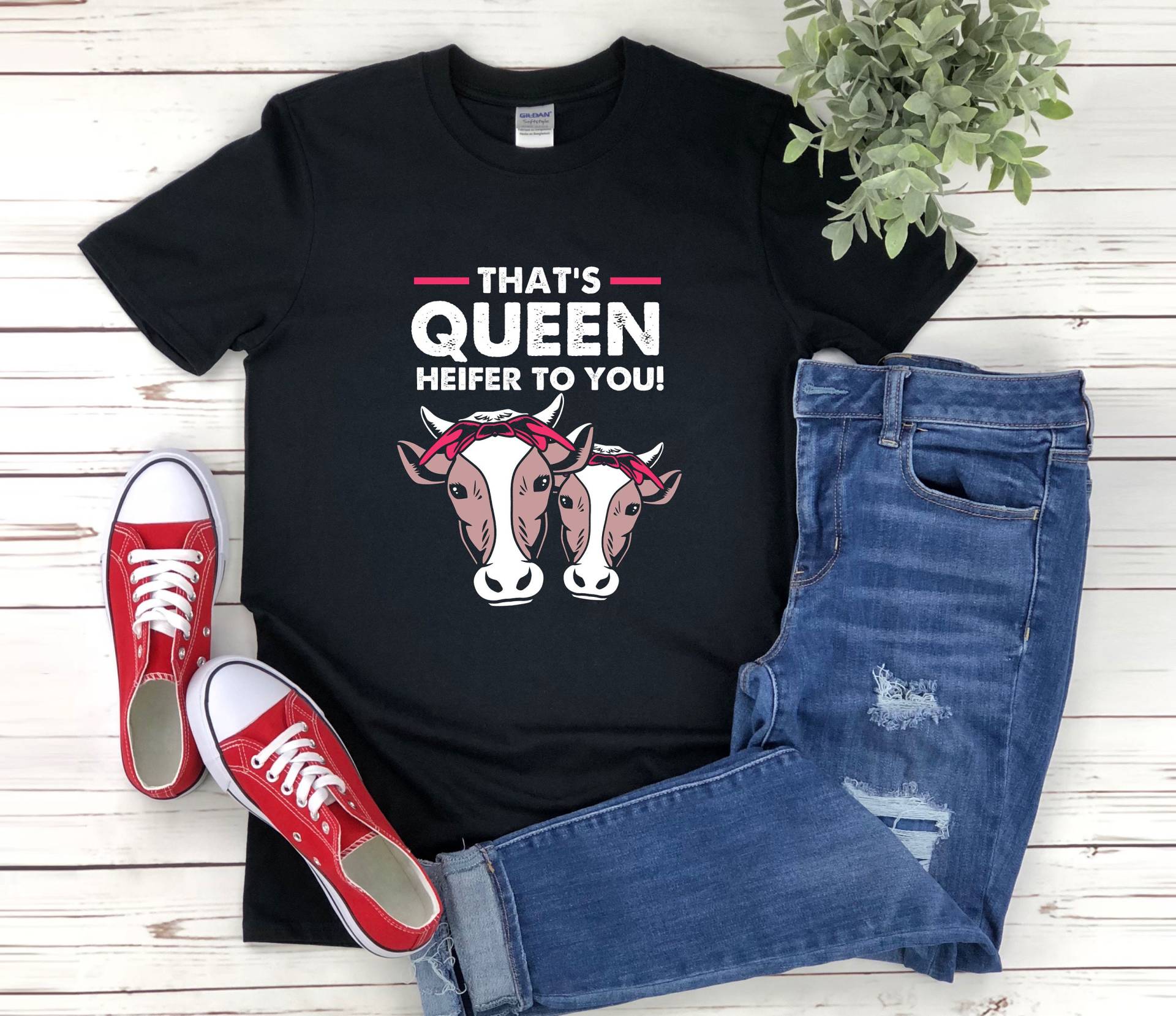 Heifer Shirt, Cute Thats Queen To You, Kuh Shirt Frauen, Bauernhof Tier Für Ranch von Retailorie