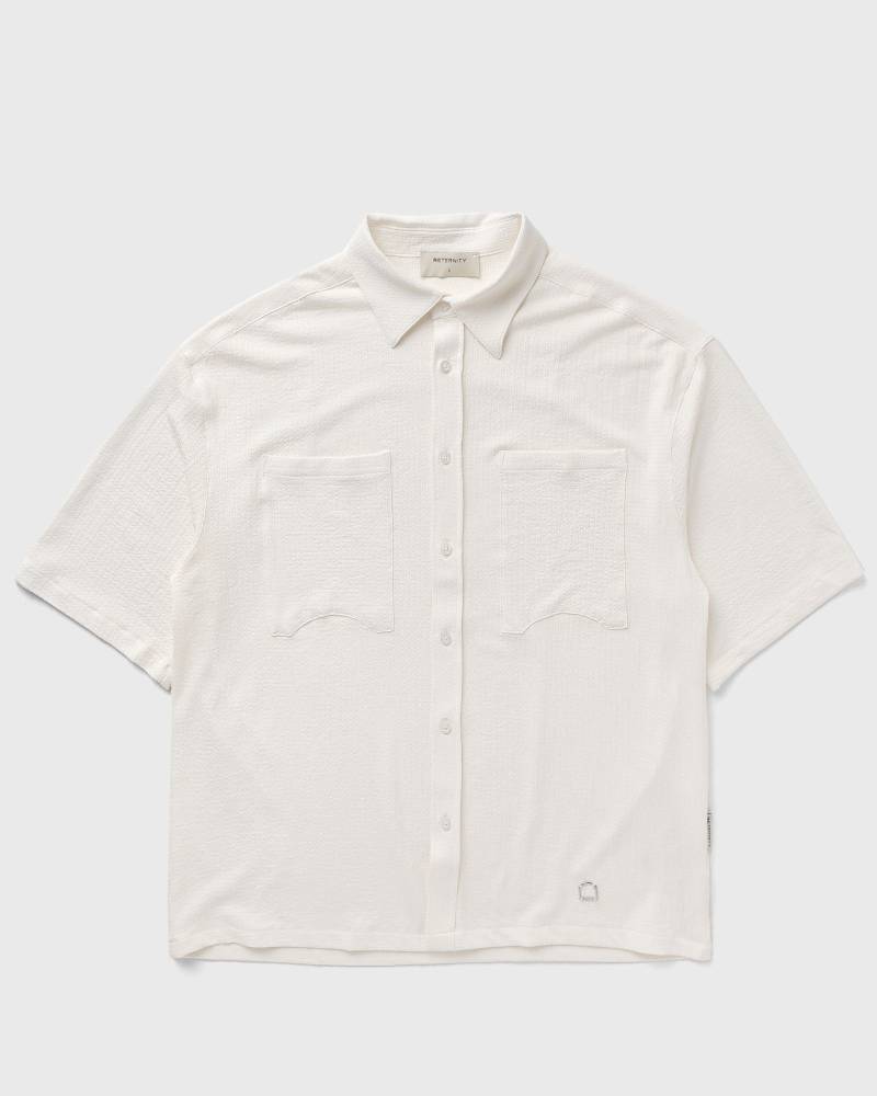 Reternity ATELIER BUTTON SHIRT men Shortsleeves beige in Größe:S von Reternity