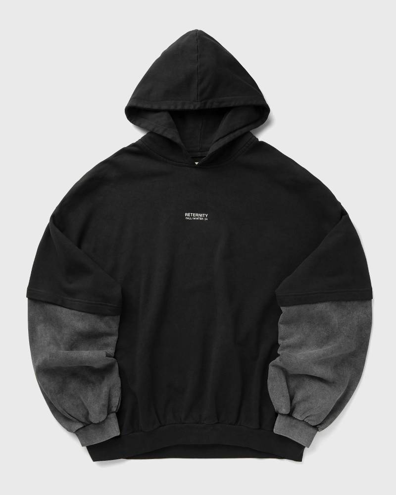 Reternity DOUBLE SLEEVE HOODIE men Hoodies grey in Größe:M von Reternity
