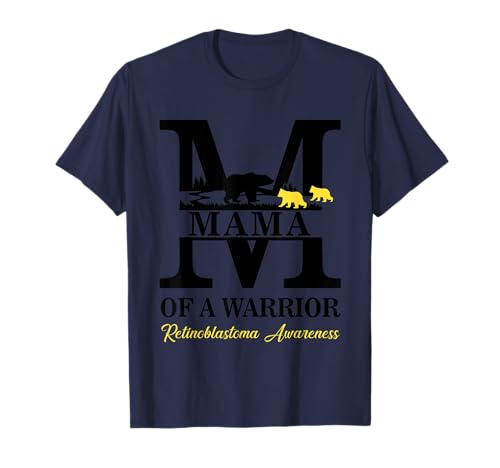 Mama of A Warrior Retinoblastoma Bewusstsein Bär Gelb T-Shirt Mama of A Warrior Retinoblastoma Bewusstsein Bär Gelb T-Shirt von Retinoblastoma Awareness
