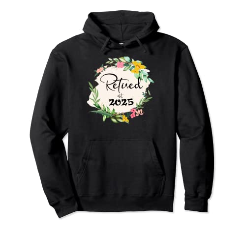 Frauen Retired 2025 T-Shirt für Frauen Blumen-Ruhestand Pullover Hoodie Frauen Retired 2025 T-Shirt für Frauen Blumen-Ruhestand Pullover Hoodie von Retired 2025 Apparel Presents For Women