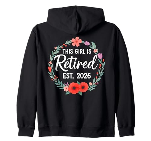 This Girls is Rentner 2026 Floral for Women Rente Kapuzenjacke This Girls is Rentner 2026 Floral for Women Rente Kapuzenjacke von Retired 2026 Retirement Store Apparel For Women