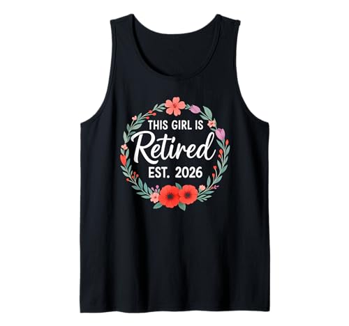 This Girls is Rentner 2026 Floral for Women Rente Tank Top This Girls is Rentner 2026 Floral for Women Rente Tank Top von Retired 2026 Retirement Store Apparel For Women