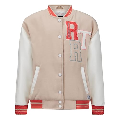 Retour denim de luxe Girl's Coco Varsity Jacket, Latte, 13/14 von Retour denim de luxe