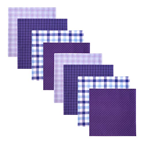Retreez 8 Stück Reine Baumwolle Gemischte Taschentücher für Herren Geschenkset - Gemischte Set A5A008 von Retreez