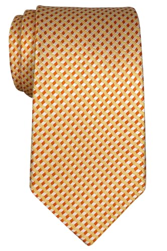 Retreez Herren Gewebte Krawatte Wellig Zick-Zack Gestreifte 8 cm - orange von Retreez