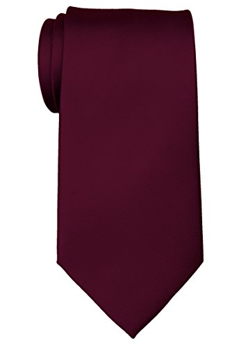 Retreez Herren Prämie Gewebte Krawatte Einfarbig 8 cm - burgunder, weinrot von Retreez