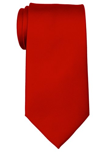 Retreez Herren Prämie Gewebte Krawatte Einfarbig 8 cm - rot von Retreez