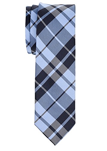 Retreez Herren Prämie Schmale Gewebte Krawatte Plaid Kariert 5 cm - blau von Retreez