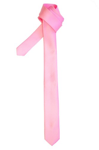 Retreez Herren Schmale Gewebte Krawatte Textur Gestreifte 5 cm - rosa von Retreez