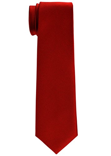 Retreez Jungen Gewebte Krawatte Einfarbig - 8-10 Jahre - rot von Retreez