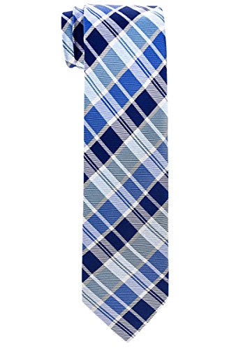 Retreez Jungen Gewebte Krawatte Heutig Tartan Plaid Karo Manier - 8-10 Jahre - blau von Retreez