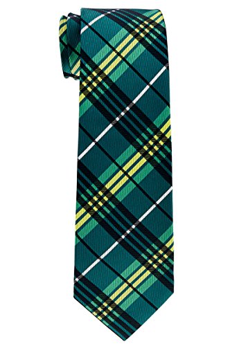 Retreez Jungen Gewebte Krawatte Modisch Tartan Plaid Karo - 8-10 Jahre - grün von Retreez