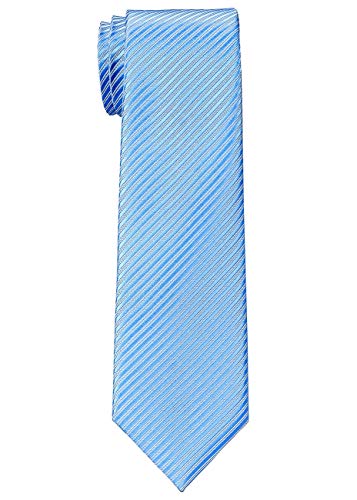 Retreez Jungen Gewebte Krawatte Textur Gestreifte - 8-10 Jahre - hellblau von Retreez